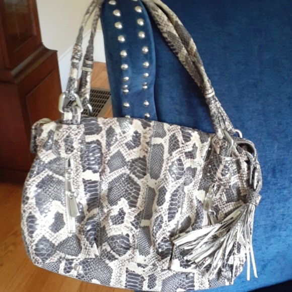 B makowsky snakeskin bag - Picture 1 of 1